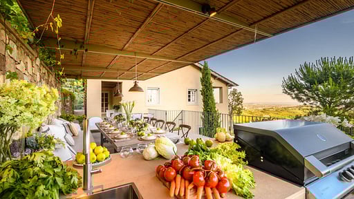 Villa Sunset BBQ equipment