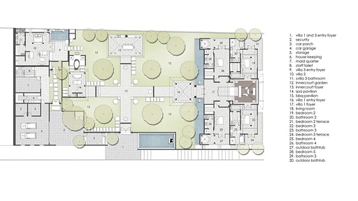 Villa Surga One Floor plan
