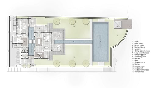 Villa Surga One Floor plan