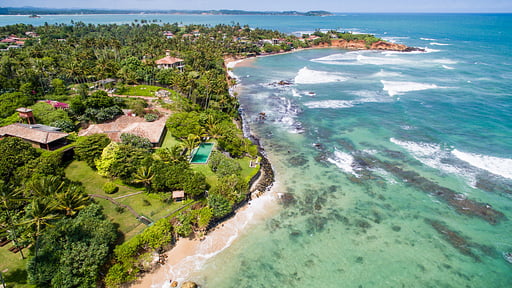 Villa Suriyawatta Фото с дрона