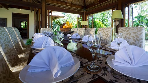 Villa Surya Damai Dining area