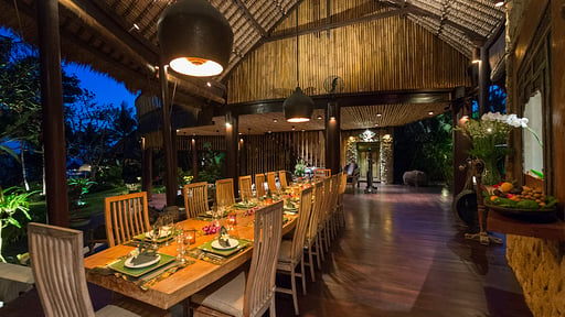Villa Taman Ahimsa Dining area