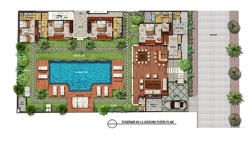 Villa Tangram Floor plan