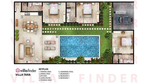 Villa Tara Floor plan