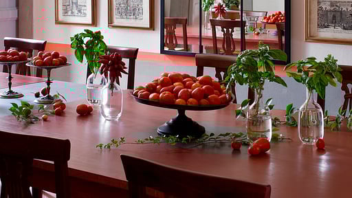 Villa Tavernaccia Eethoek 