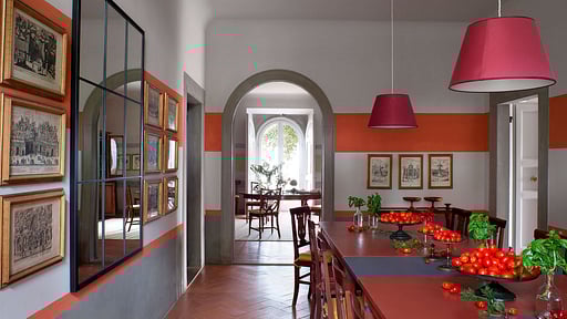 Villa Tavernaccia Eethoek 