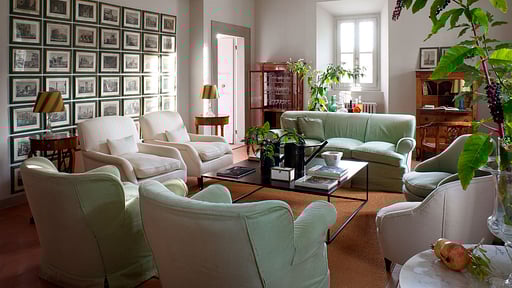 Villa Tavernaccia Woonkamer 1