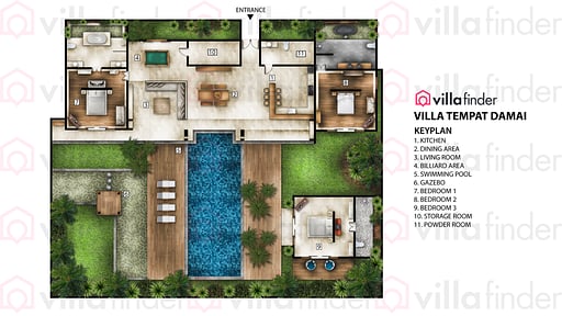 Villa Tempat Damai Floor plan
