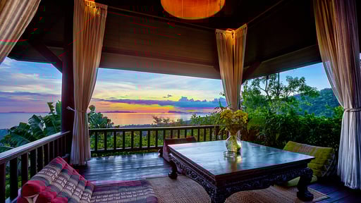 Villa Thai Teak Terrasse
