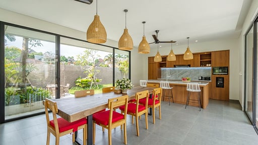 Villa The Kayu Dining area