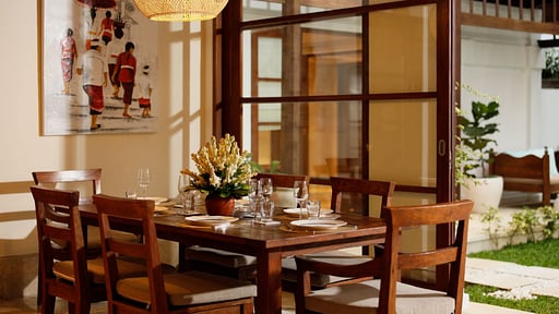 Villa The Seven Dining area