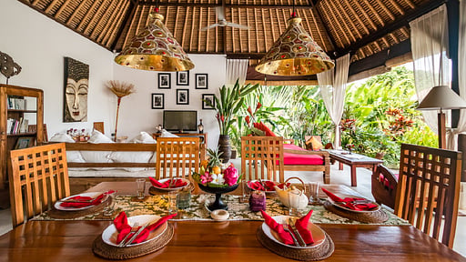 Villa Tibu Indah Dining area