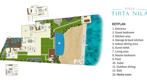 Villa Tirta Nila Floor plan