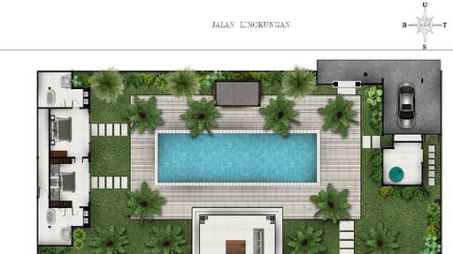 Villa Tjitrap Floor plan