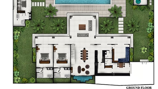 Villa Tjitrap Floor plan