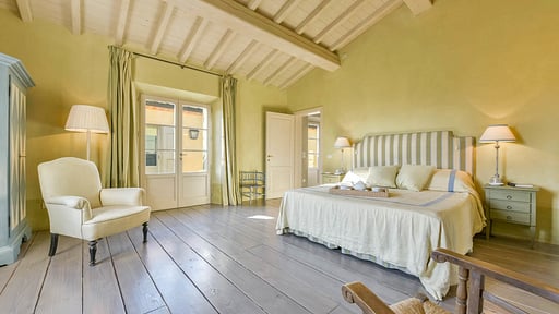 Villa Tolomei Schlafzimmer 2