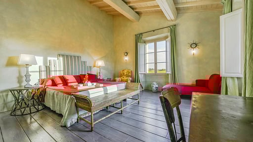 Villa Tolomei Schlafzimmer 3