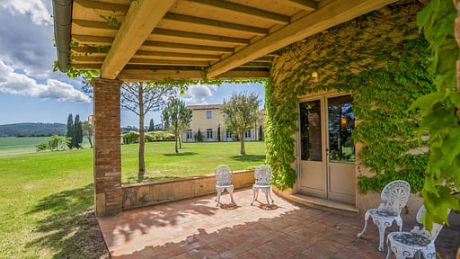 Villa Tolomei Terrasse/Veranda