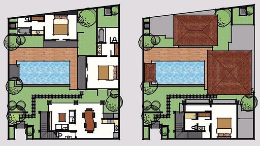 Villa Tomok Floor plan