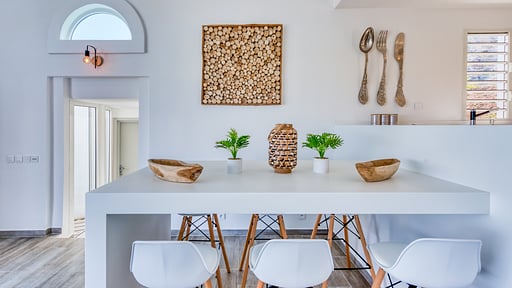 Villa Topaze Dining area