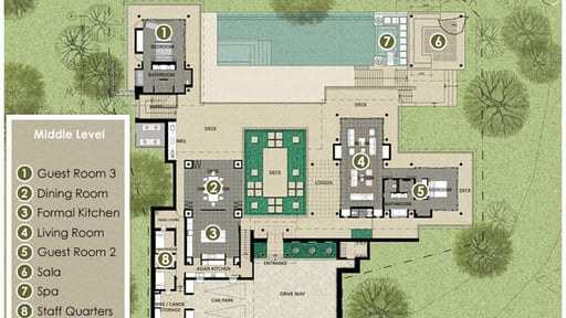 Villa Torcello Grundriss