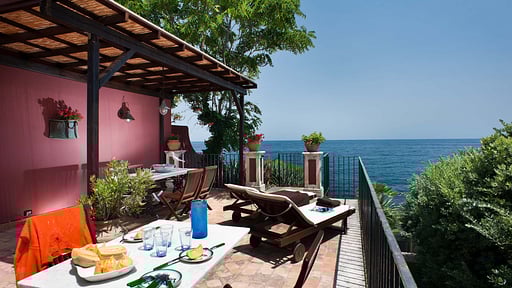 Villa Torre Archirafi Terrasse