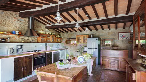 Villa Torre degli Elci Küche