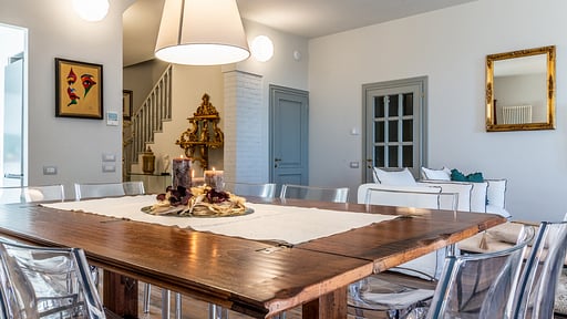 Villa Torrita Dining area