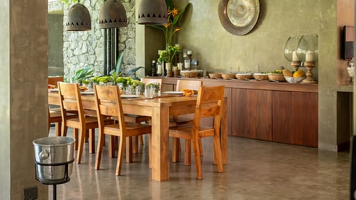 Villa Tranquil Waters Zona de comedor