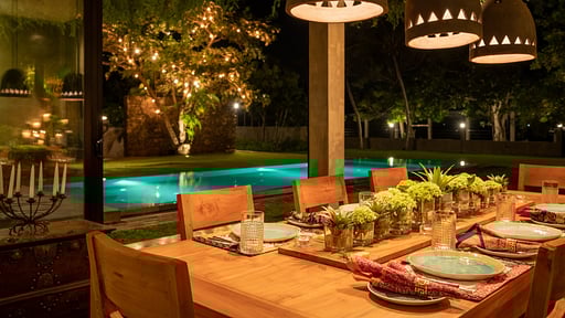 Villa Tranquil Waters Zona de comedor