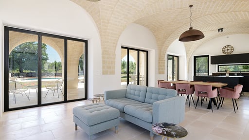 Villa Trullo Cillini Wohnbereich