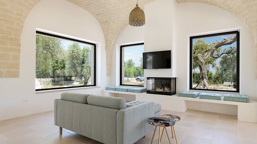 Villa Trullo Cillini Wohnbereich