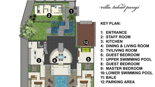 Villa Tukad Pangi Floor plan