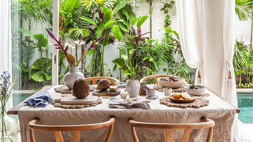 Villa Uma Karo Dining area