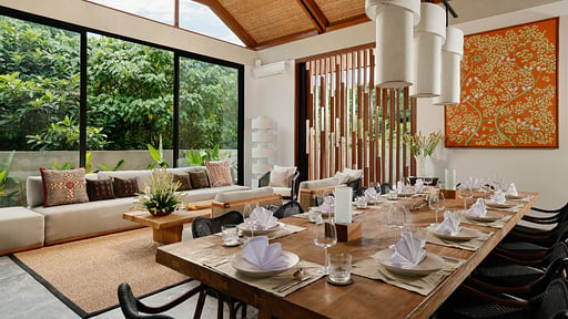 Villa Uma Santai Canggu Dining area