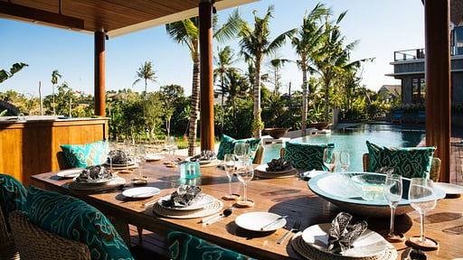 Villa Umah Daun Dining area