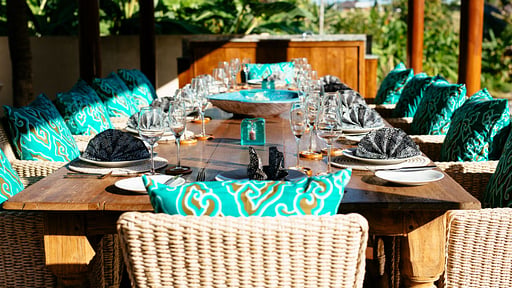 Villa Umah Daun Dining area