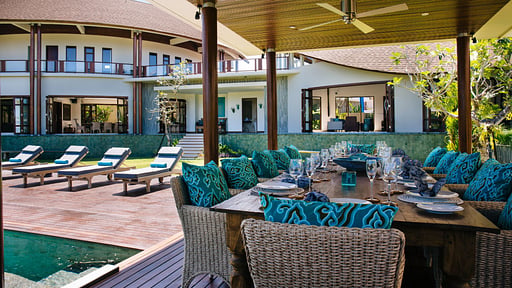 Villa Umah Daun Dining area