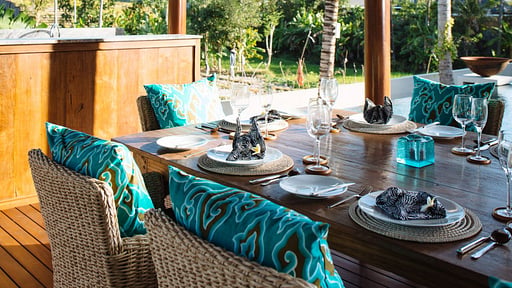 Villa Umah Daun Dining area
