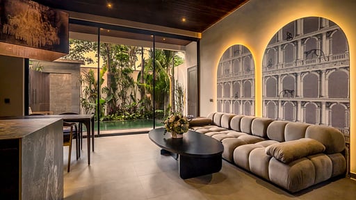 Villa Umayam Townhouse Four Woonkamer