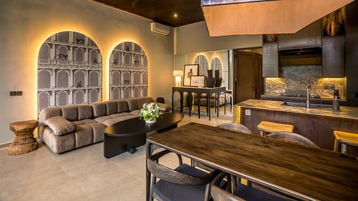 Villa Umayam Townhouse Six Обеденная зона