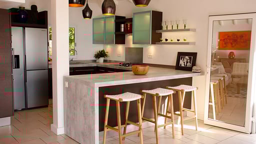 Villa Vague Bleue Kitchen