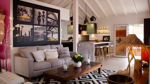 Villa Vague Bleue Woonkamer