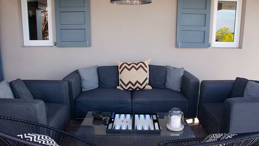 Villa Vague Bleue Terras/Veranda