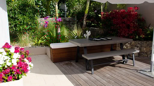 Villa Vague Bleue Terras/Veranda