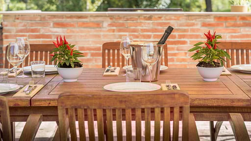 Villa Valle Dining area