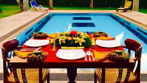 Villa Velmarie Dining area