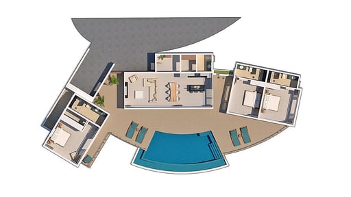 Villa Victoria Chaweng Floor plan