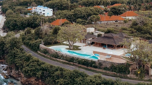 Villa Victoria Nusa Penida Drone pictures
