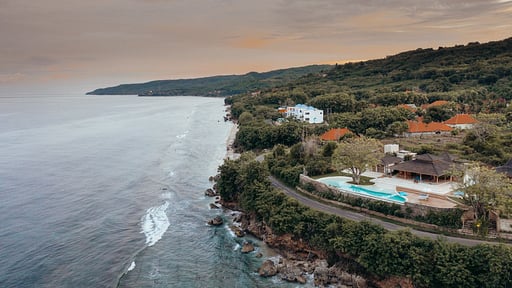Villa Victoria Nusa Penida Drone pictures